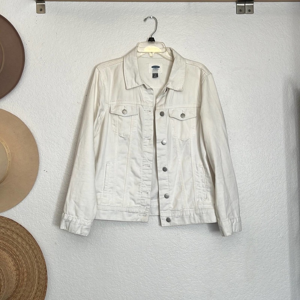 White Denim Trucker Jacket